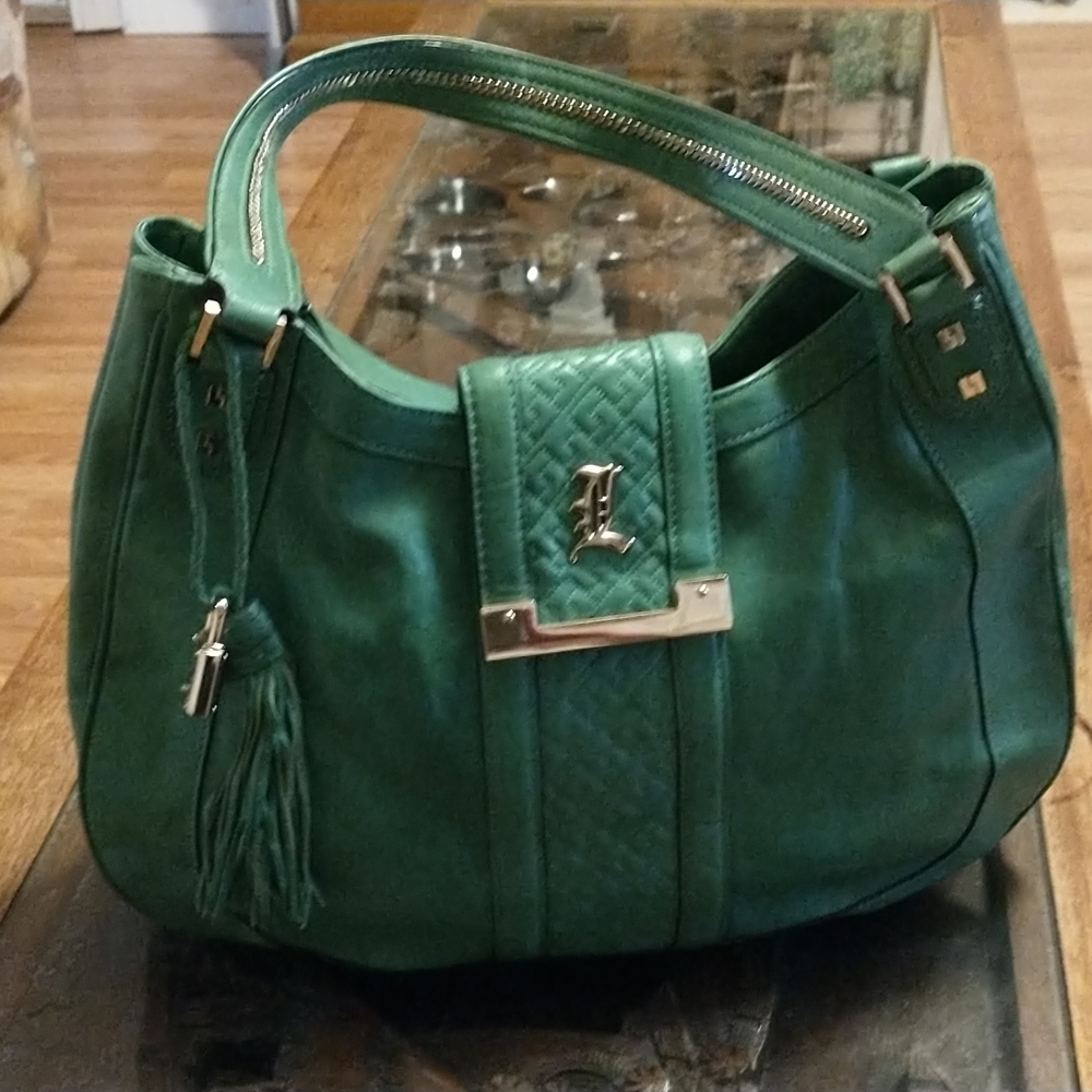 COPY - LAM.B Green Satchel Handbag